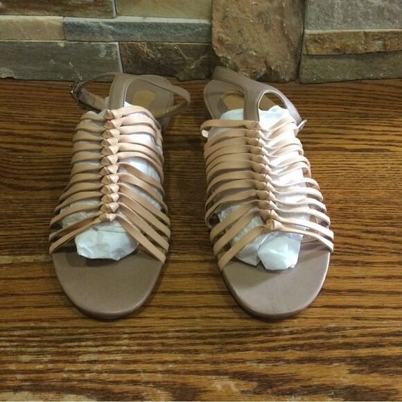 SALVATORE FERRAGAMO Leather Flat Sandals - Picture 1 of 12